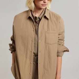 Frankie Shop tove padded shirt jacket